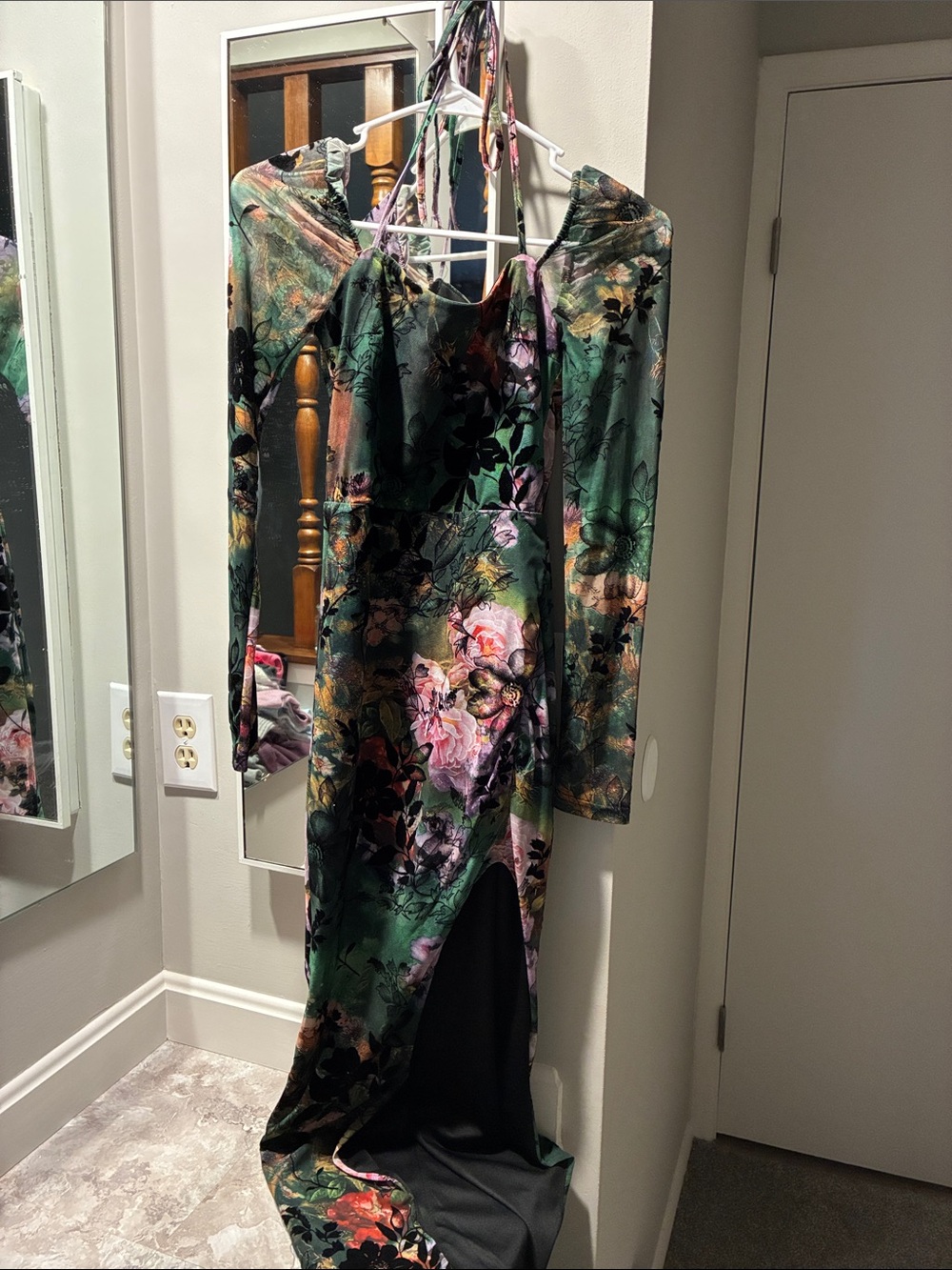 Green Floral Dress